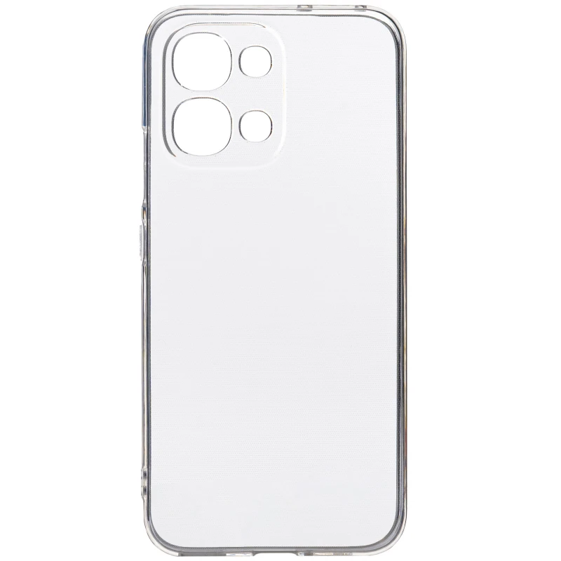 Ультратонкий силиконовый чехол 1,5 мм с защитой камеры для Oppo A6 Pro 4G/5G – Бесцветный (прозрачный). Фото 1 из 1