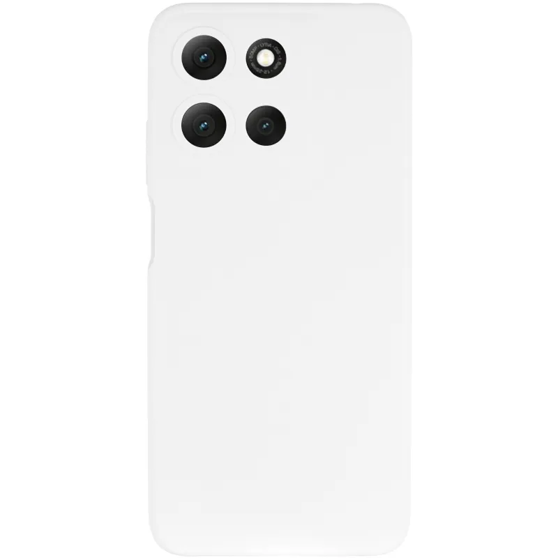 Чехол Silicone Case Lakshmi Premium з закритою камерою на Motorola Moto G15 4G – Белый / White. Фото 3 из 6