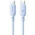 Дата кабель Baseus Silky Series OS Fast Charging Type-C to Type-C 100W (1m) (P10377704) – Galaxy Blue. Фото 1 з 4