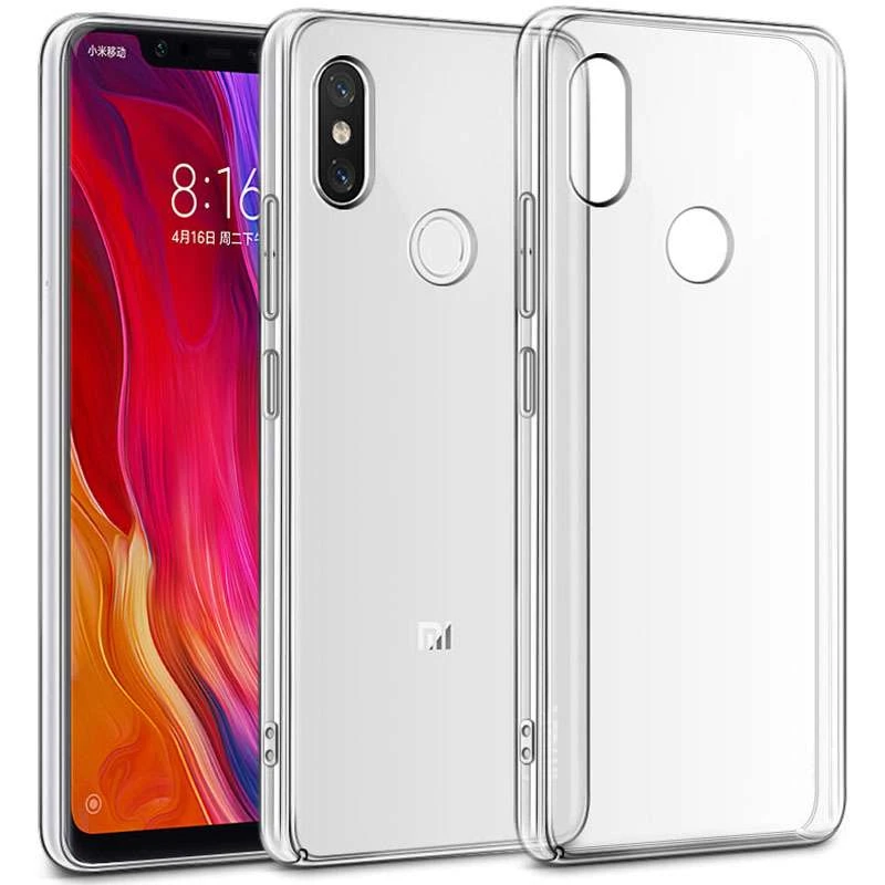 

Ультратонкий силіконовий чохол 1мм на Xiaomi Mi 8 (Безбарвний (прозорий))