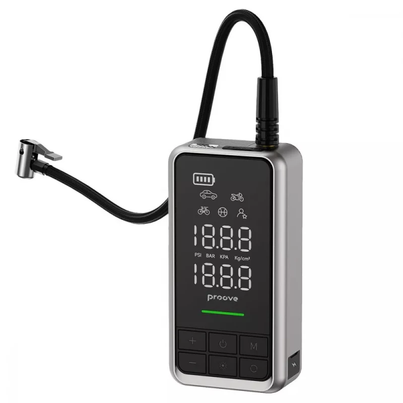 Пусковий пристрій + насос для автомобіля 2в1 Proove Air Jump 10400mAh 1000A – Gray. Фото 3 з 5
