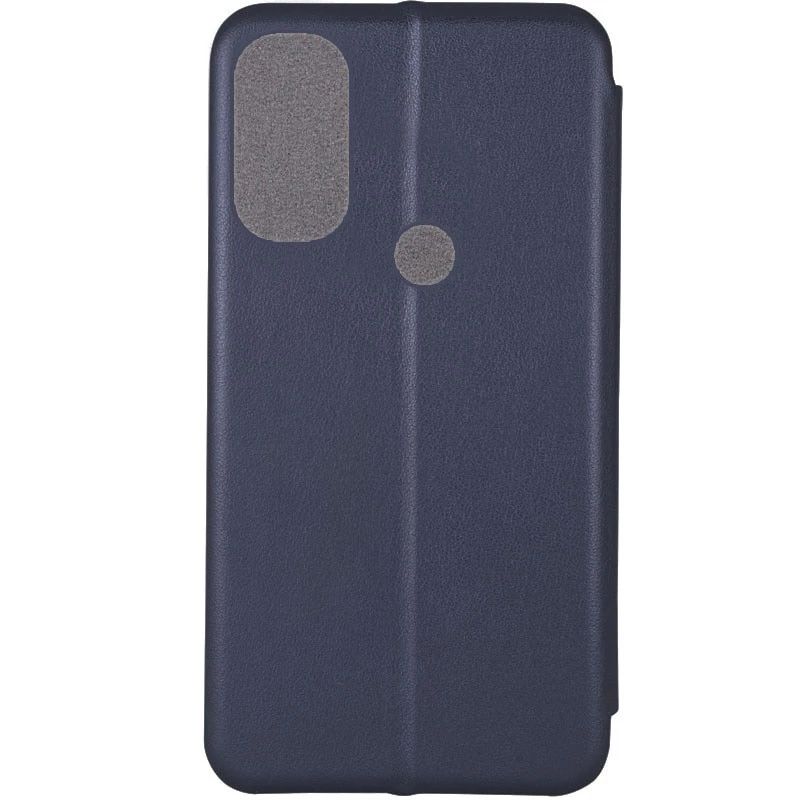 Чохол-книжка класичний на Motorola Moto E40 – Темно-синій. Фото 3 з 4
