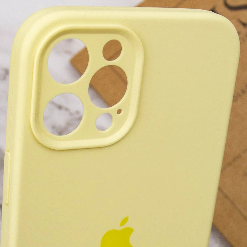 Чехол Silicone Case с защитой камеры для Apple iPhone 12 Pro (6.1") – Желтый / Mellow Yellow. Фото 7 из 7