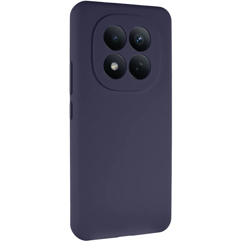 Чехол Silicone Case Lakshmi Premium з закритою камерою на Xiaomi Redmi Note 15 Pro 4G – Темно-синий / Midnight blue. Фото 2 из 6