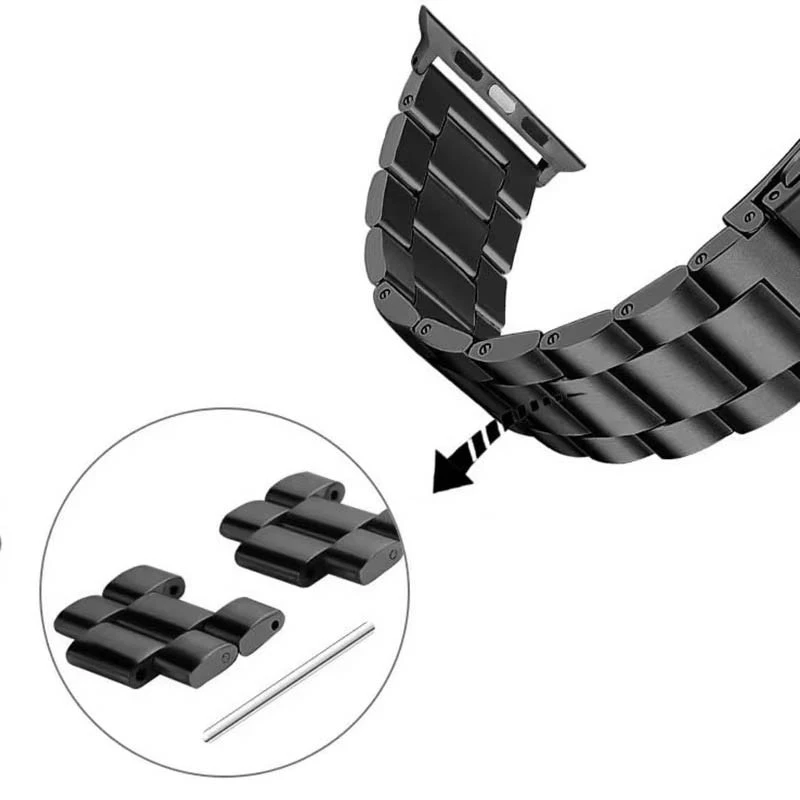 Ремешок Steel Elegance для Apple Watch 42(ser.1-3)/44/45/46/49mm – Black. Фото 13 из 13