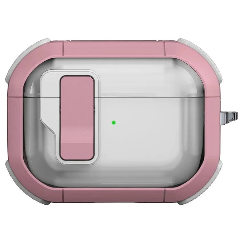 Футляр протиударний Locking Button для навушників Airpods Pro – Pink. Фото 1 з 2