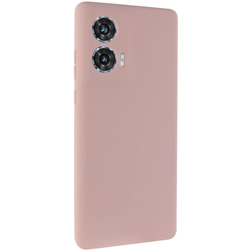 Чехол Silicone Case Lakshmi Plus с закрытой камерой для Motorola Edge 50 – Розовый / Pink Sand. Фото 2 из 6