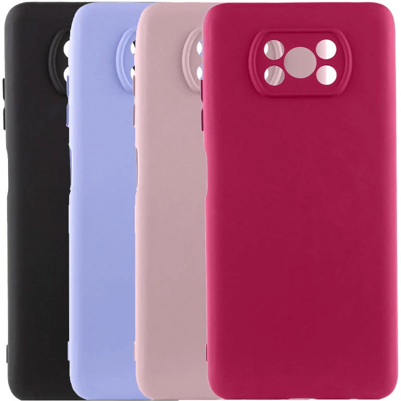 Кольоровий силіконовий чохол GETMAN із закритою камерою для Xiaomi Poco X3 NFC / Poco X3 Pro фото 2 з 2