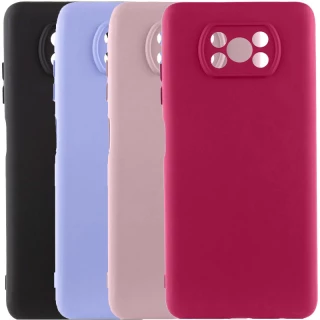Кольоровий силіконовий чохол GETMAN із закритою камерою для Xiaomi Poco X3 NFC / Poco X3 Pro фото 1 з 2