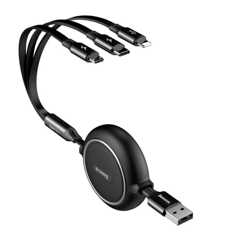 

Дата кабель Baseus Golden Loop 3-in-1 (1.2m)