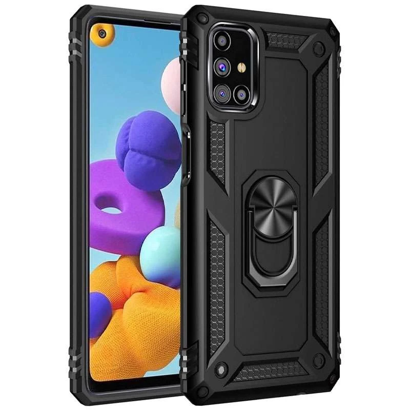 

Протиударний чохол Serge Ring з кільцем на Samsung Galaxy M31s (Чорний)