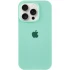 Чехол Silicone Case с закрытым низом для Apple iPhone 15 Pro Max (6.7") – Бирюзовый / Turquoise. Фото 1 из 5