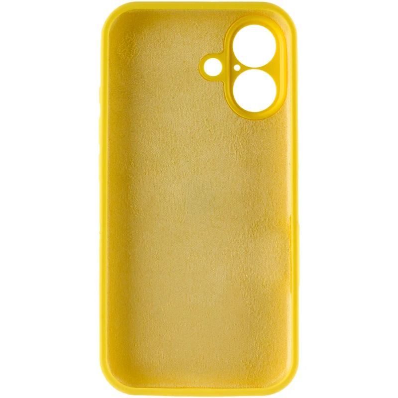 Чохол Silk Full Camera Protective (AA) NO LOGO для Apple iPhone 17 (6.3") – Жовтий / Yellow. Фото 6 з 8