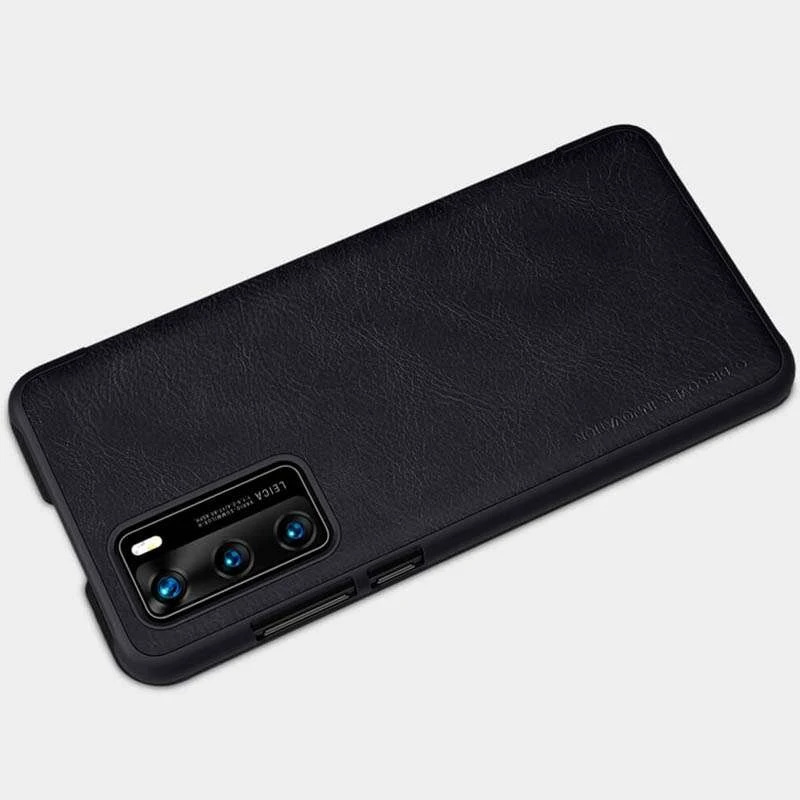 Чохол-книжка Nillkin Qin на Huawei P40 – Чорний. Фото 5 з 6