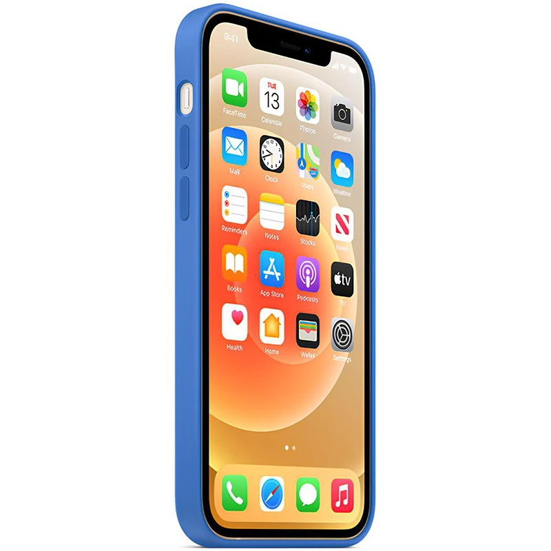 Чохол Silicone Case з закритим низом на Apple iPhone 15 (6.1") – Синій / Capri Blue. Фото 6 з 6