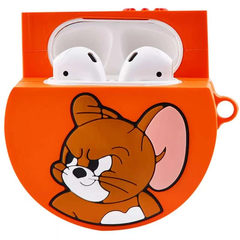 Силіконовий футляр Tom & Jerry series Ver.2 для навушників AirPods 1/2 – Jerry. Фото 2 з 3