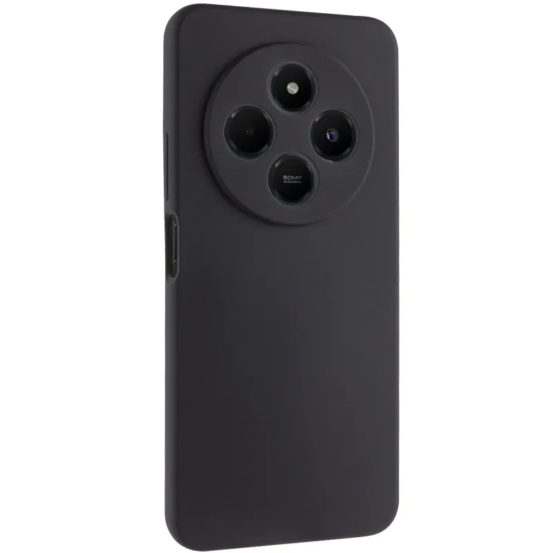 Чехол Silicone Case Lakshmi Premium з закритою камерою на Xiaomi Poco M7 – Черный / Black. Фото 1 из 8
