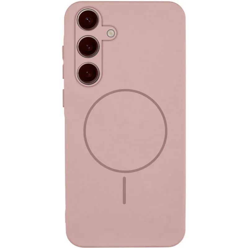 Чохол Silicone Cover Lakshmi Full Camera (AA) with Magnetic Fit для Samsung Galaxy S26 FE – Рожевий / Pink Sand. Фото 1 з 1
