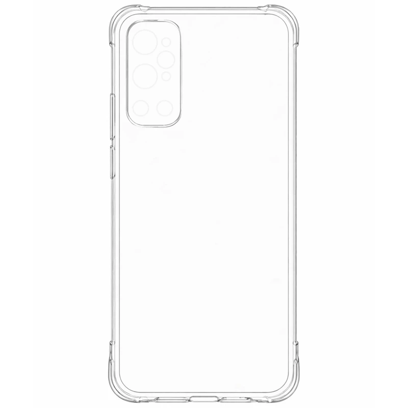 Ультратонкий силіконовий чохол GETMAN з критими бортами та камерою для OnePlus 9 – Безбарвний (прозорий). Фото 8 з 8