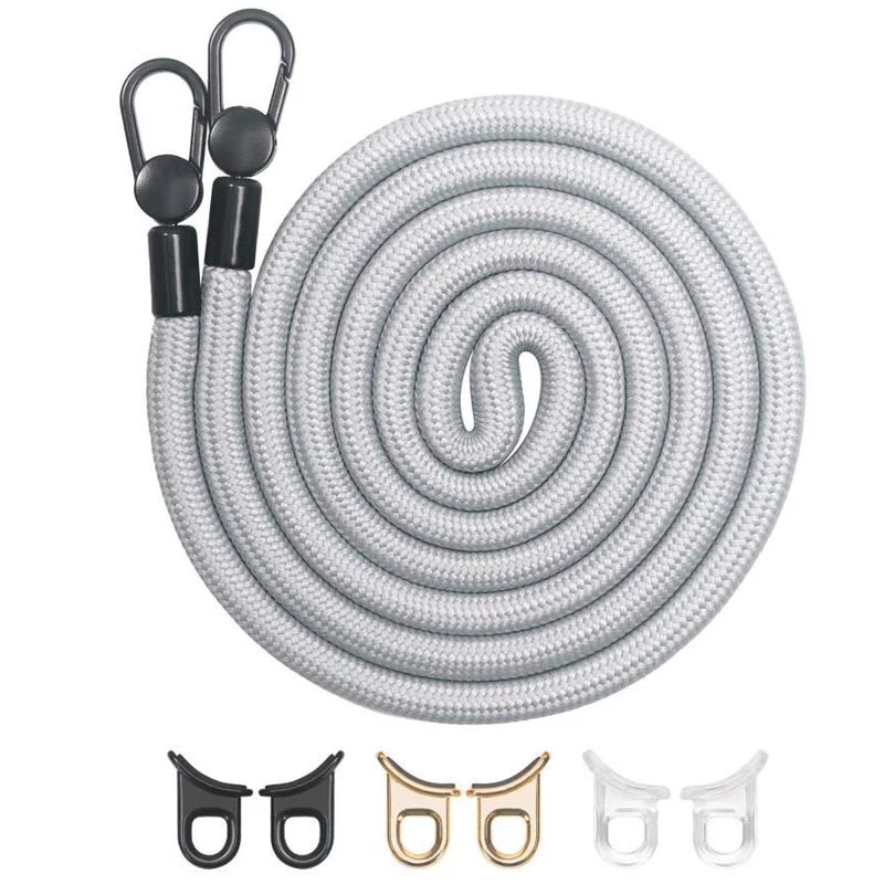 Прозорий силіконовий чохол з ремінцем на Apple iPhone 13 Pro Max (6.7") – Grey. Фото 3 з 12