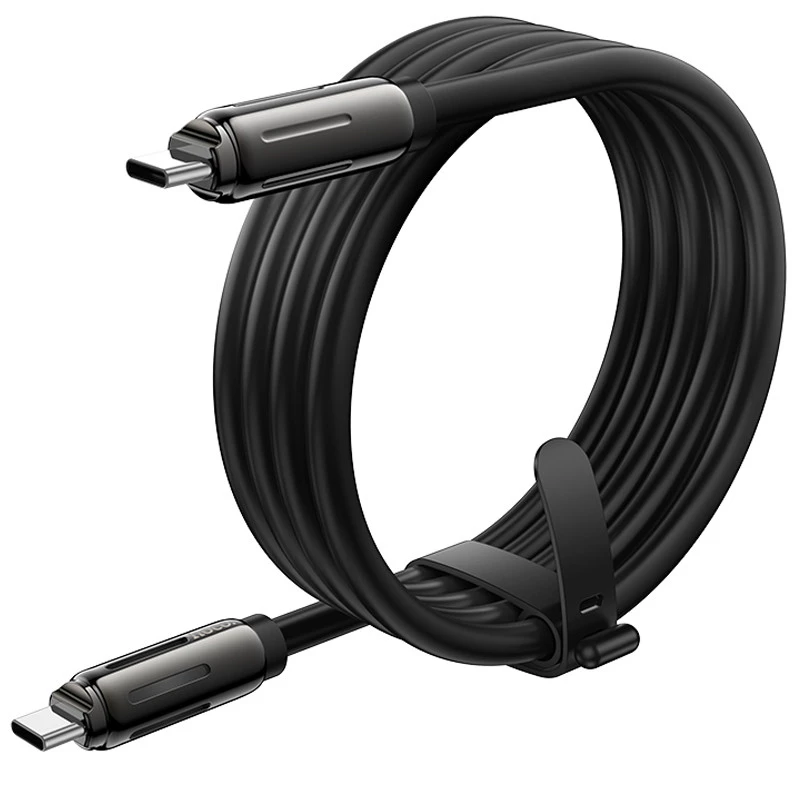 Дата кабель Hoco U136 Prize Type-C to Type-C 60W (1.2m) – Black. Фото 3 з 4