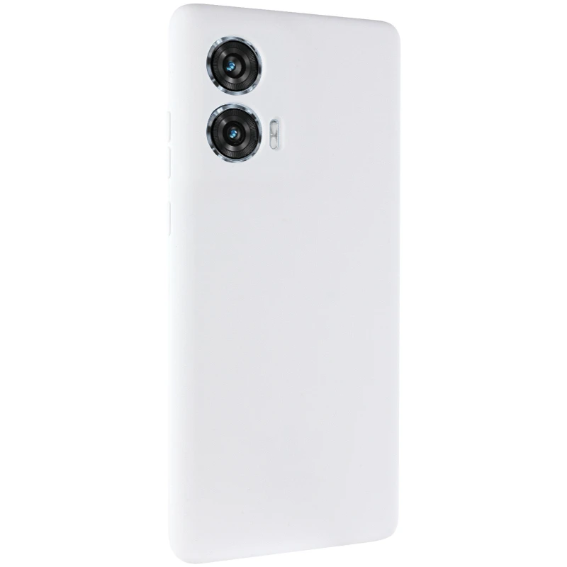 Чехол Silicone Case Lakshmi Plus с закрытой камерой для Motorola Edge 50 – Белый / White. Фото 2 из 9