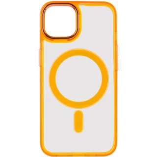 Силиконовый чехол Iris с MagSafe Apple iPhone 12 Pro Max (6.7") — Оранжевый