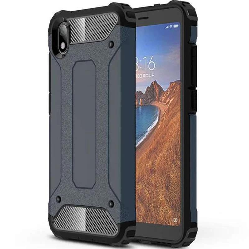 

Протиударний чохол з посиленими кутами Immortal на Xiaomi Redmi 7A (Сірий / Metal slate)