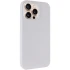 Чохол з закритим низом Silicone Case на Apple iPhone 16 Pro Max – Білий / White. Фото 4 з 18
