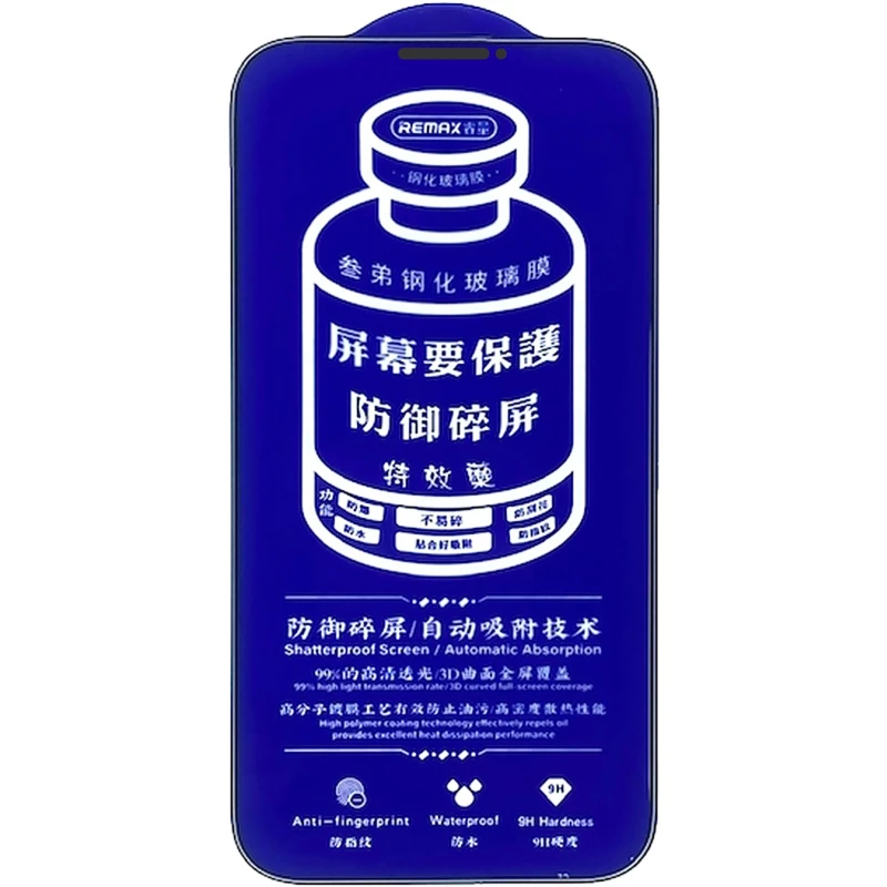 Захисне скло Remax 3D (GL-27) для Apple iPhone X (5.8") – Чорний. Фото 4 з 9