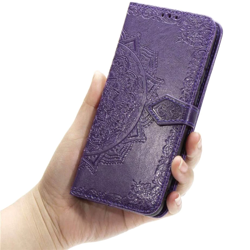 Шкіряний чохол-книжка Art Case з візитницею для Xiaomi Redmi Note 9 / Redmi 10X – Фіолетовий. Фото 6 з 7