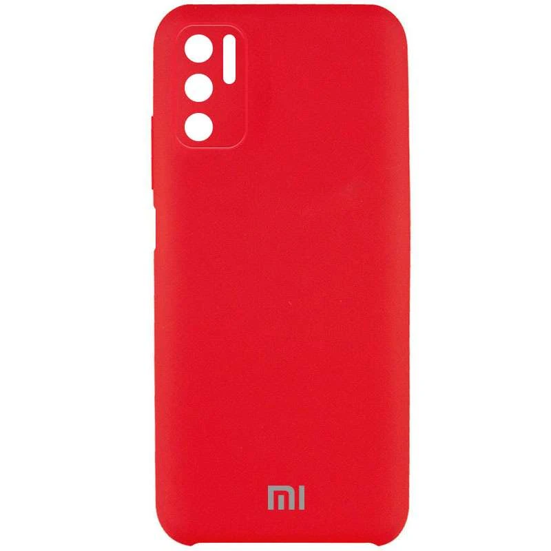 

Чехол Silicone Case Premium с закрытым низом и защитой камеры для Xiaomi Redmi Note 10 5G (Красный / Red), Червоний / red