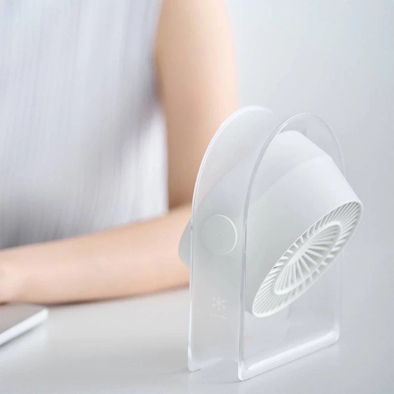 Портативний вентилятор WIWU WI-FS07 Snow desktop fan – White. Фото 4 з 7