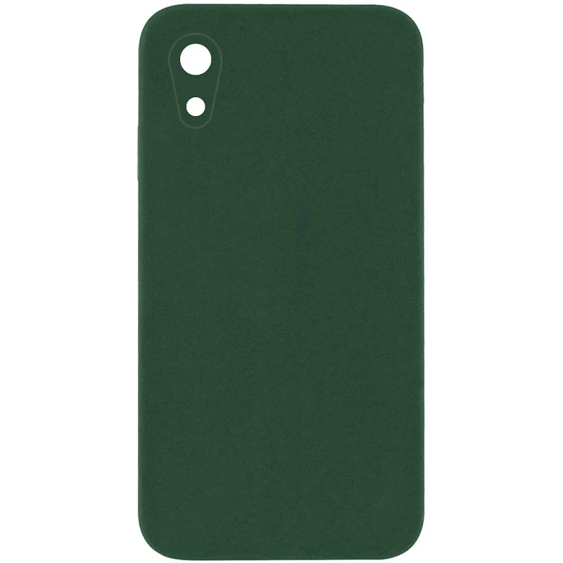 Чехол Silicone Case Square L с защитой камеры для Apple iPhone XR (6.1") – Зеленый / Cyprus Green. Фото 1 из 1