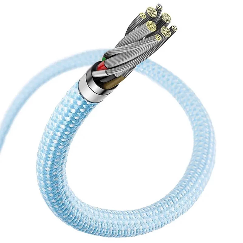 Дата кабель Baseus Dynamic Series Type-C to Type-C 100W (1m) (CALD00020) – Blue. Фото 5 из 5