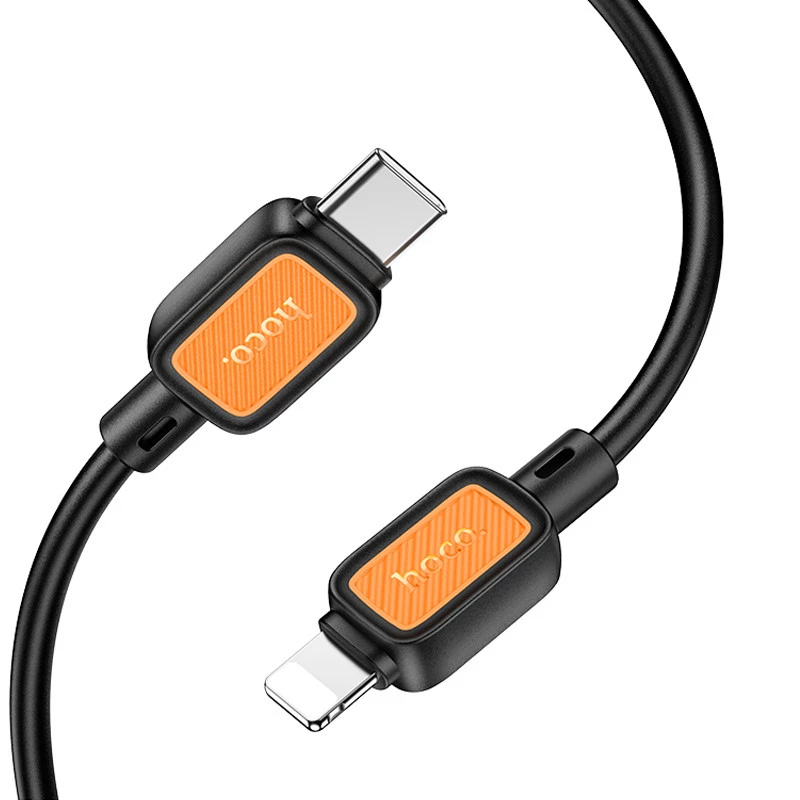 Дата кабель Hoco X108 Benefit 27W Type-C to Lightning (1m) – Black. Фото 2 з 5