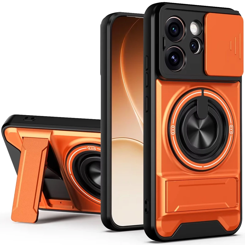 Ударостійкий чохол Camshield StandRing case для Oppo Reno 14F – Orange. Фото 1 з 1
