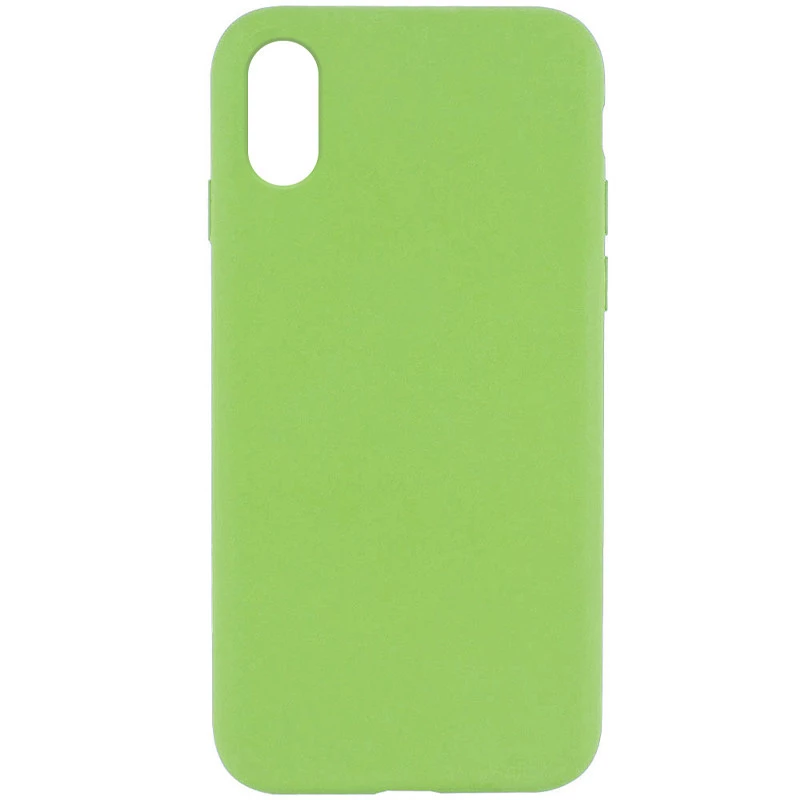 Чехол с закрытым низом Silicone Case для Apple iPhone XS Max (6.5") – Мятный / Mint. Фото 1 из 1