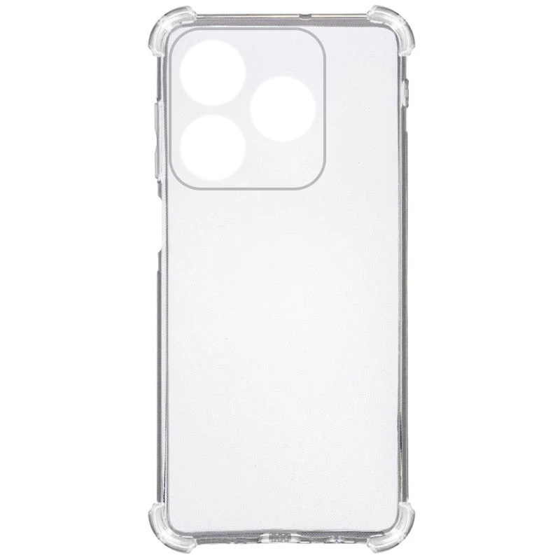 Ультратонкий силіконовий чохол GETMAN з критими бортами та камерою для Realme C61 – Безбарвний (прозорий). Фото 2 з 4
