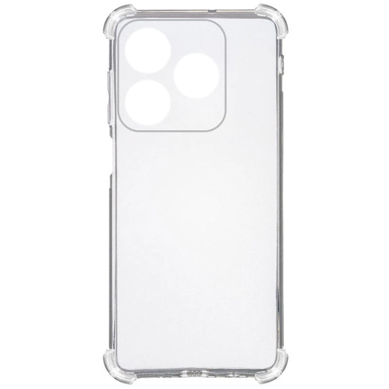 Ультратонкий силіконовий чохол GETMAN з критими бортами та камерою для Realme C63 – Безбарвний (прозорий). Фото 5 з 5