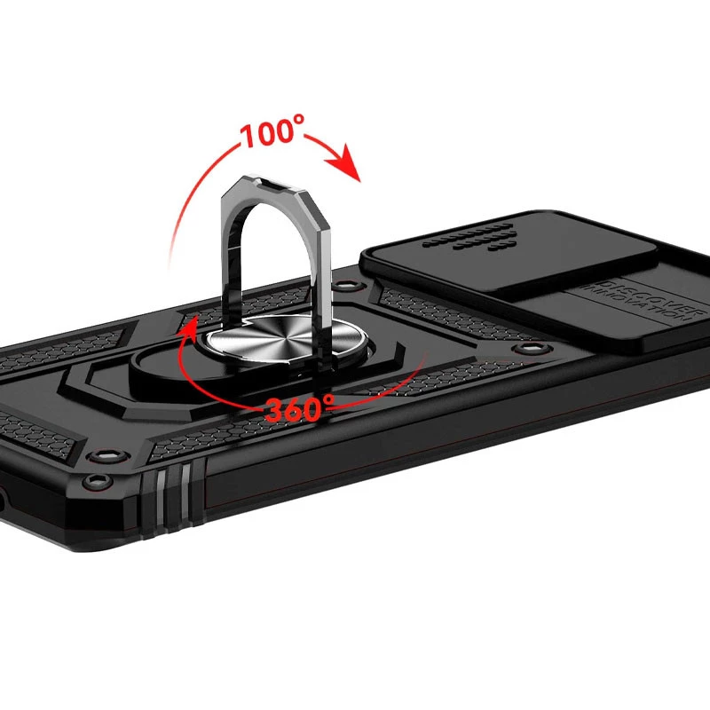 Протиударний чохол Serge Ring з захистом камери на Samsung Galaxy S20 FE – Чорний. Фото 8 з 11