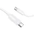 Дата кабель Borofone BX123 Leya Type-C to Type-C 60W (1m) – White. Фото 3 з 4