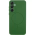 Чохол Silicone Cover Lakshmi Full Camera (AA) with Magnetic Fit для Samsung Galaxy S25 Edge – Зелений / Dark green. Фото 1 з 7