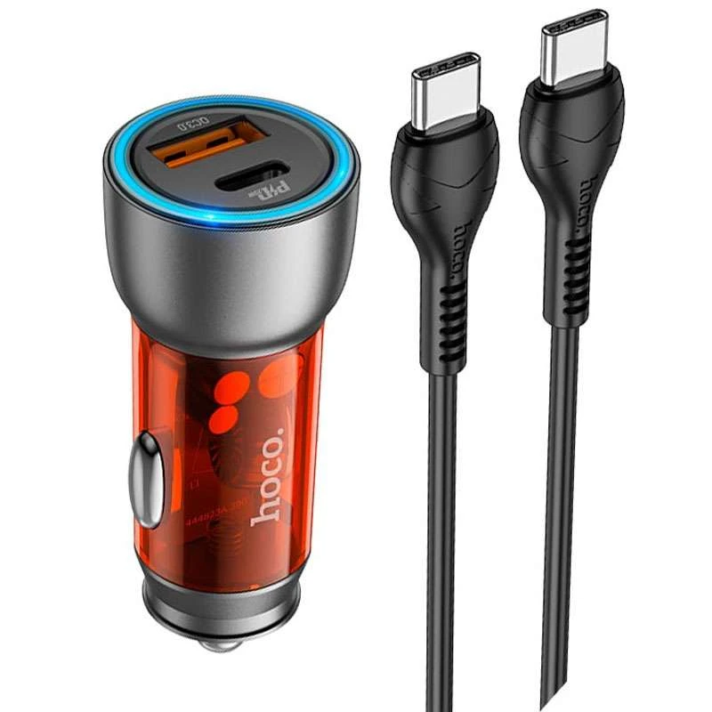

АЗУ Hoco NZ8 PD43W + QC3.0 + Type-C to Type-C (Orange)