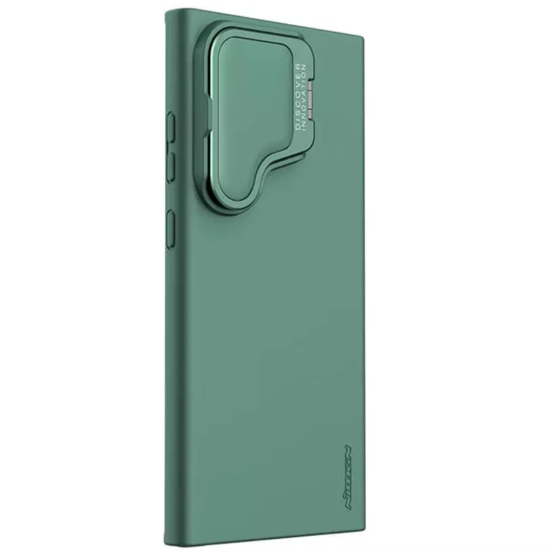 Силіконова накладка Nillkin Camshield Silky Prop для Samsung Galaxy S24 Ultra – Dark Green. Фото 3 з 7