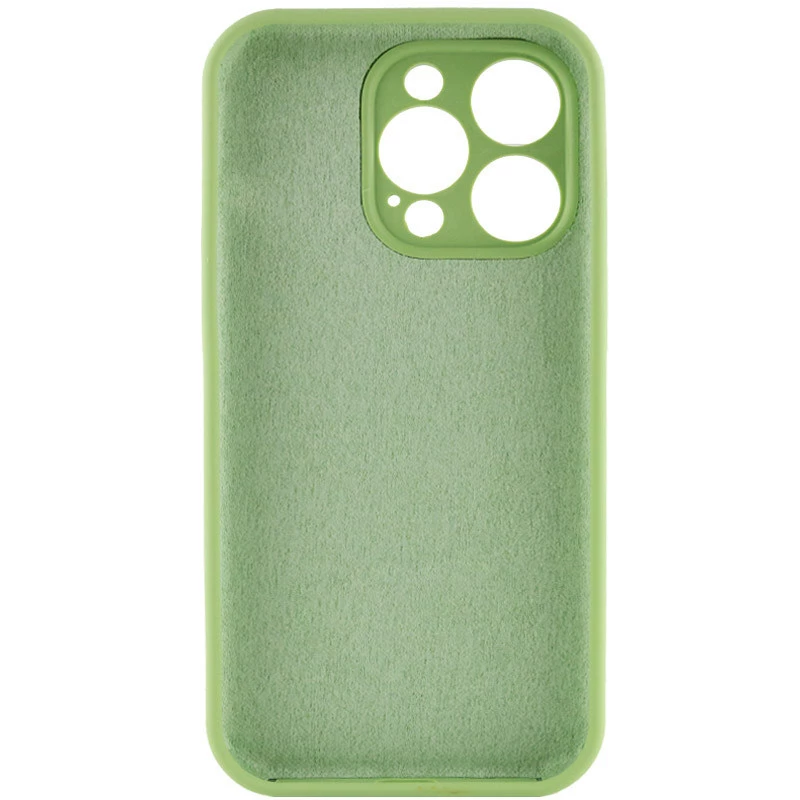 Чехол с закрытым низом Silicone Case для Apple iPhone 16 Pro Max – Мятный / Mint. Фото 11 из 17