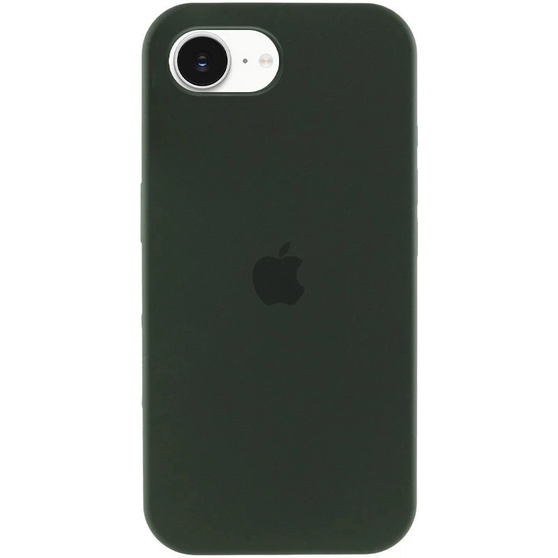 Чехол Silicone Case с закрытым низом для Apple iPhone 17e (6.1") – Зеленый / Cyprus Green. Фото 1 из 6