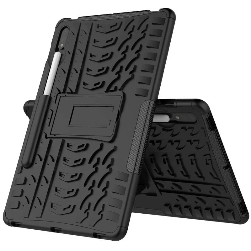 TPU+PC чохол Protector Stand для Samsung Galaxy Tab S10+ 12.4'' – Black. Фото 3 з 7
