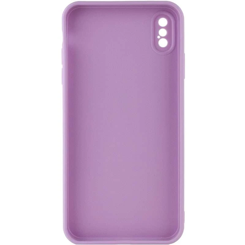 Кольоровий силіконовий чохол із захистом камери на Apple iPhone XS Max (6.5") – Бузковий / Dasheen. Фото 2 з 4