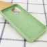 Чехол Silicone Case с закрытым низом для Apple iPhone 15 Pro (6.1") – Мятный / Mint. Фото 5 из 8